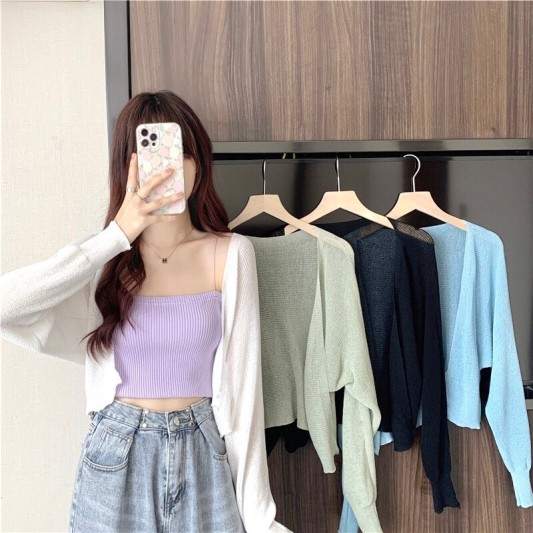 开衫薄款针织外套